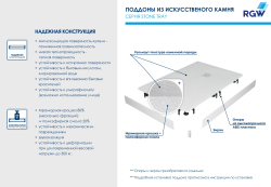 Душевой поддон полукруглый RGW ST/R-Be Бежевый