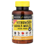 Mason Natural, Vitrum 50+, мультивитамины для взрослых, без железа, 100 капсул