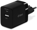 Зарядное устройство TTEC SmartCharger Duo PD 45W черный