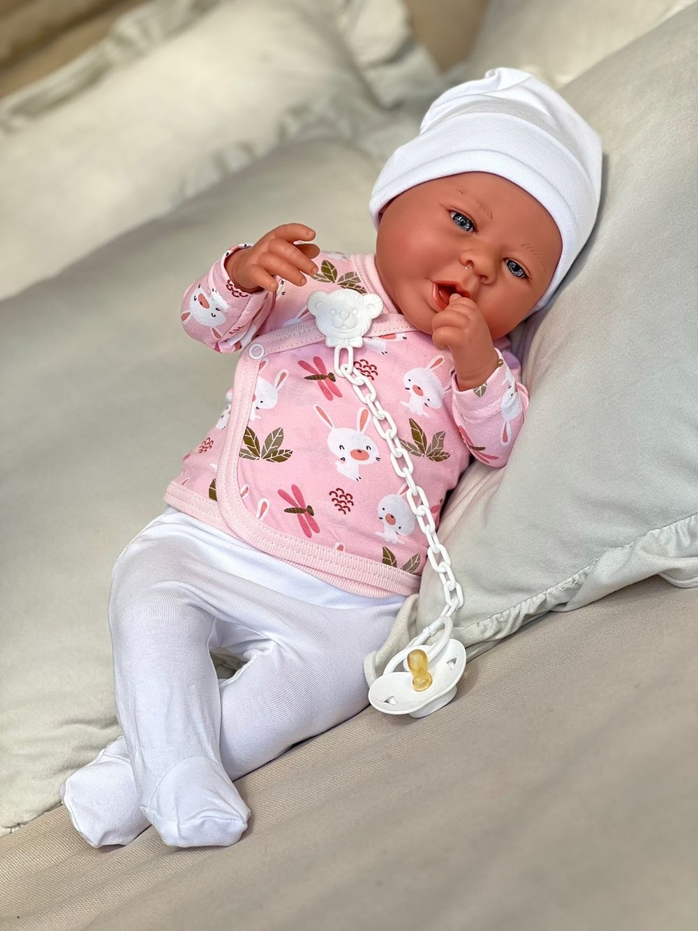 Кукла Реборн Marina and Pau 45cм Martina мягконабивная (M3138)