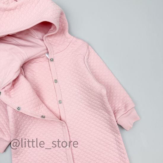 Комбинезон из капитония на кнопках, Розовый жемчуг