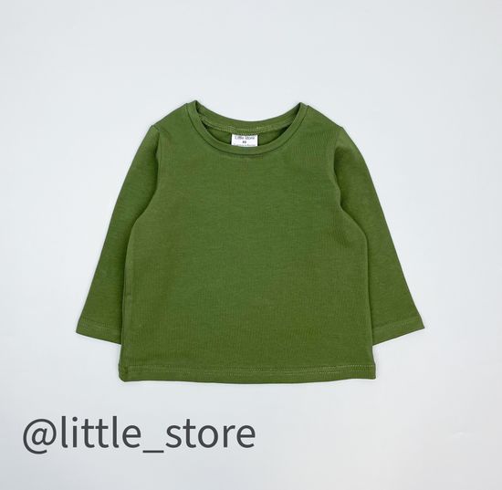 Лонгслив хлопковый "New one" Хаки