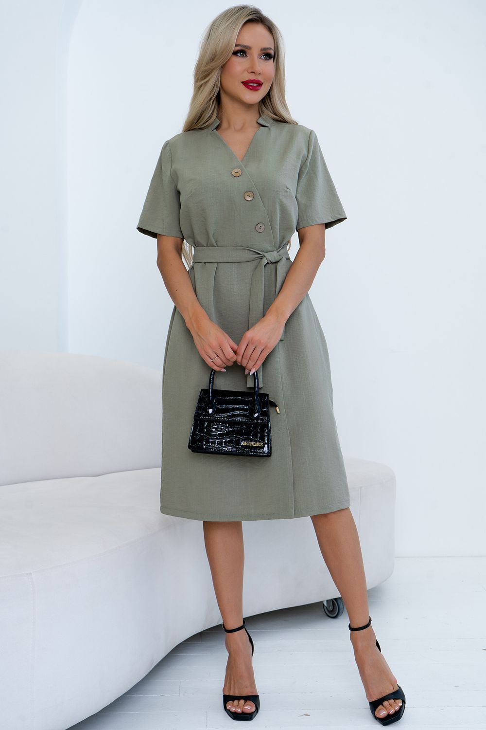 Платье Хистори (оливковый) Р11-1205/3 Nikol