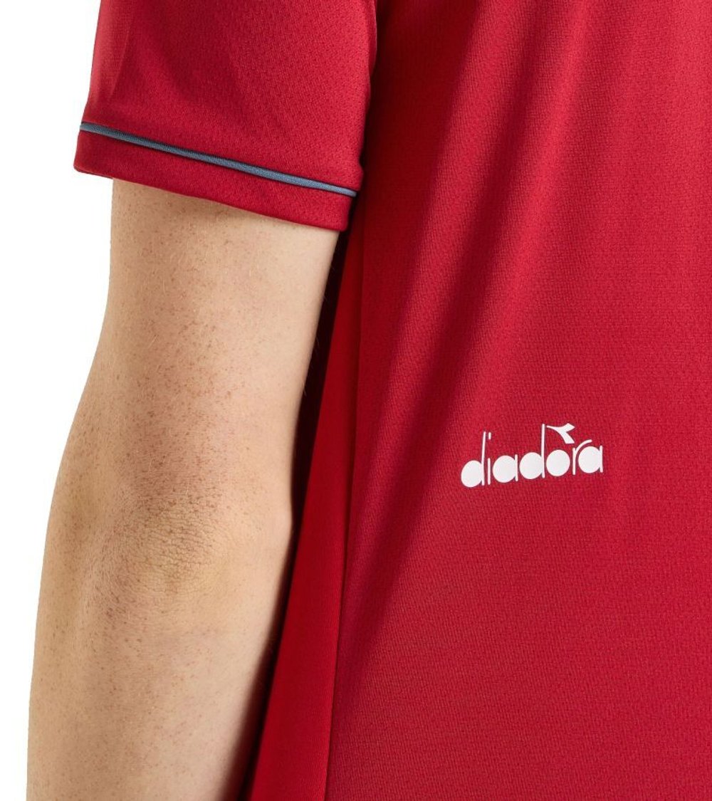 Теннисная футболка Diadora Short Sleeve T-Shirt - chili pepper