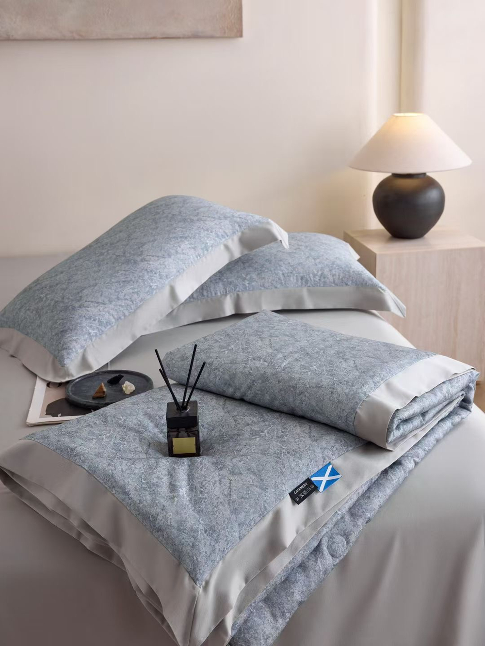 Постельное белье с добавлением кашемира Grey Stone
