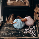 Деревянный крючок для вязания из древесины вишни 9 мм. Вязальный крючок. K155