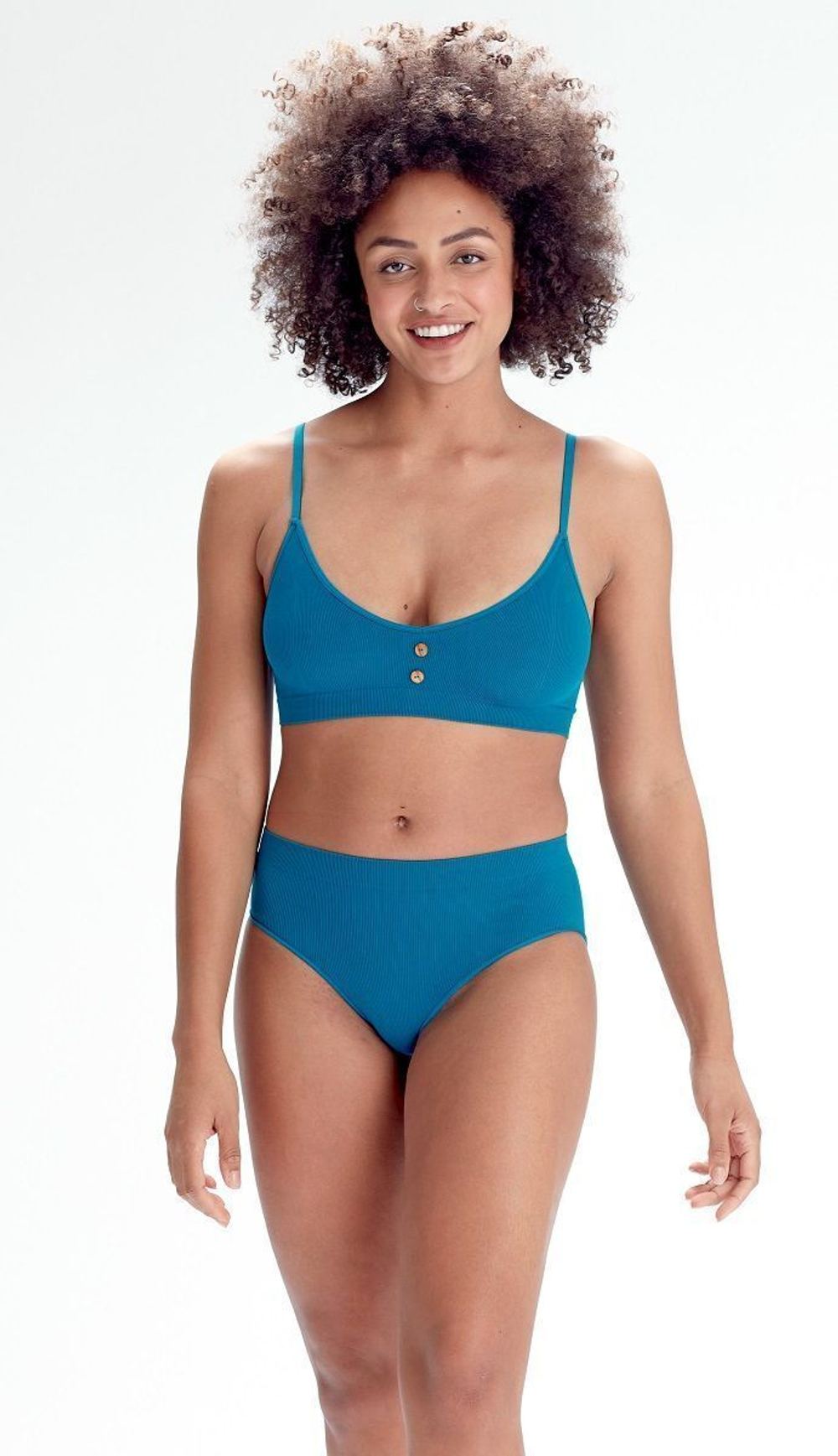 Эко-трусы в мелкий рубчик Eco-wear (Размер: XS) (Цвет: черный)