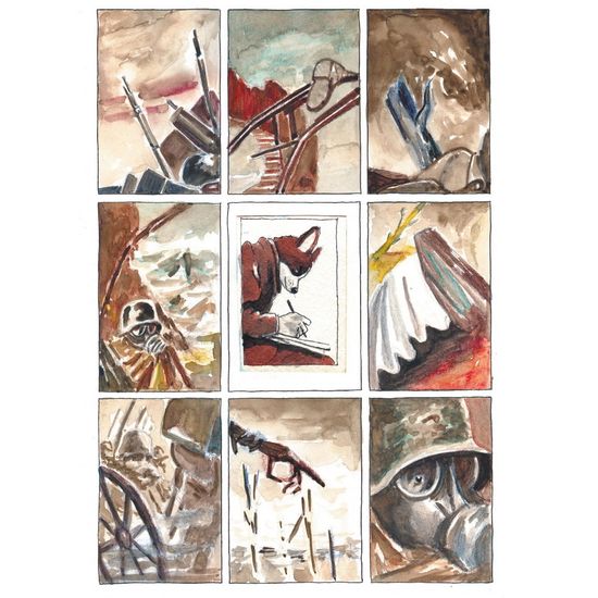 Комикс Веймарские сны (обложка Екатерины Волжиной)