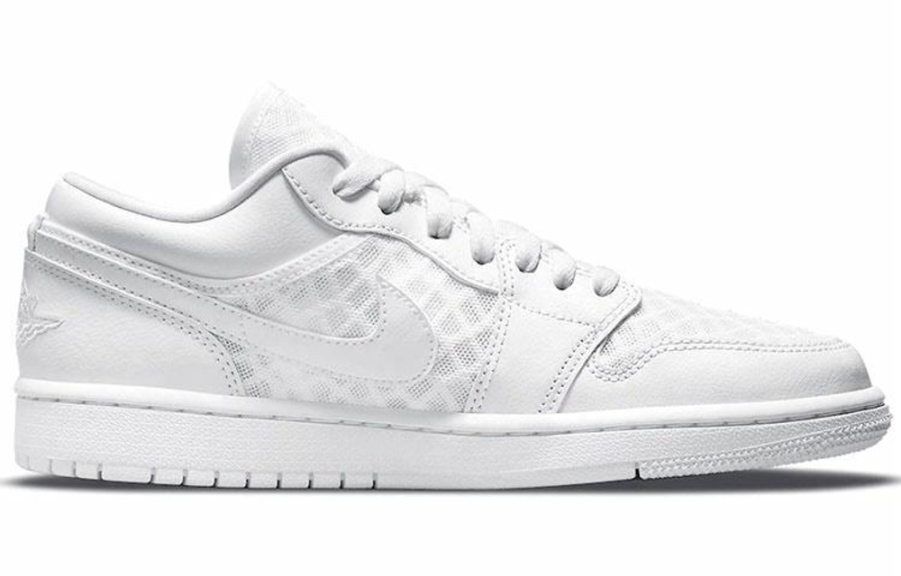 Кроссовки Jordan Air Jordan 1 Low All-White (Женская размерная сетка)