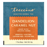 Teeccino, чай из обжаренных трав, одуванчик, карамель и орех, без кофеина, 25 чайных пакетиков, 150 г (5,3 унции)