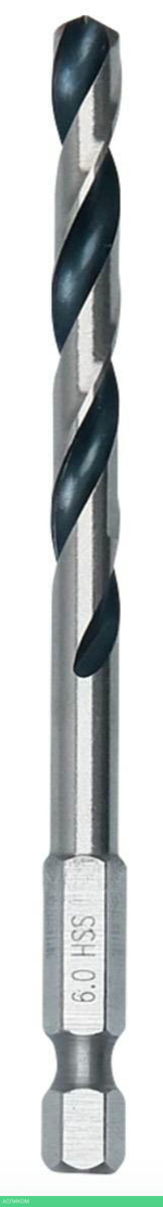 Набор сверл Bosch HSS PointTeQ HEX 3,5 мм по металлу 10 шт (2.608.577.542)