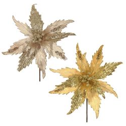 GAEM Цветок искусственный "Пуансеттия", L32 W32 H49 см, 2в.