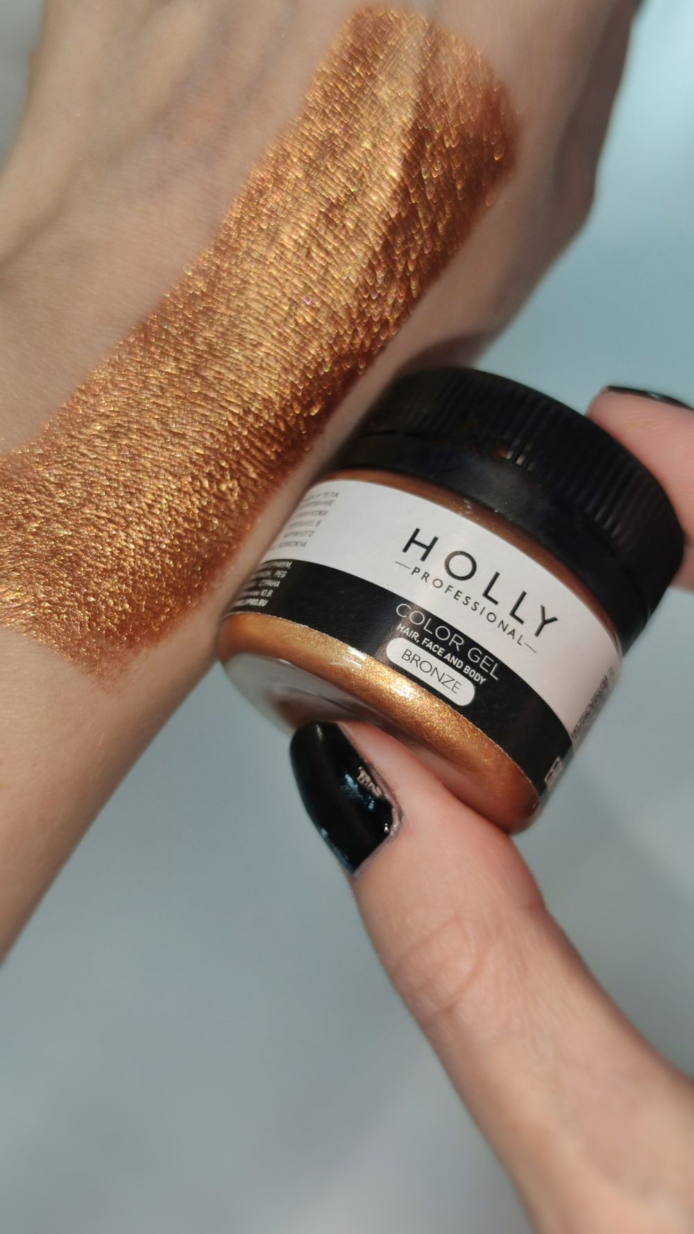 Декоративный гель для лица, волос и тела Color Gel Bronze