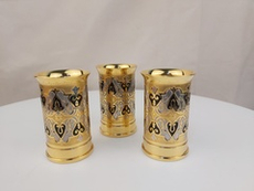 Подарочный набор стопок "Гильзы" с чернением