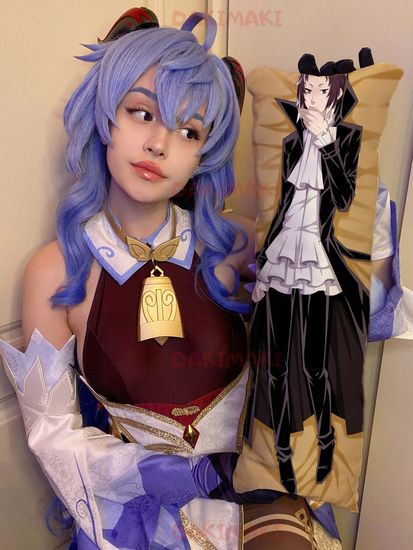 Мини дакимакура Рюноске Акутагава из Великий из бродячих псов арт. M0388, 60х20 см