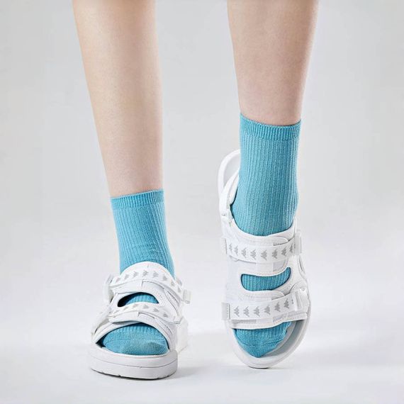 Kappa Fabric Slip-Resistant Sandal 'White'