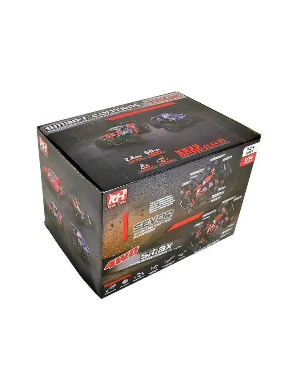 Монстр SMAX UPGRADE V2.0 4WD 2.4G 1/16 RTR (rh1631upgv2-red)