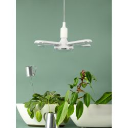 Фитолампа для растений светодиодная ЭРА GREEN LINE ФИТО-65W-PFR-E27-GR 5-ти лепестковая полного спектра 65 Вт Е27 | Фитолампы Е27