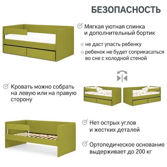 Кровать мягкая  SOFFAL велюр