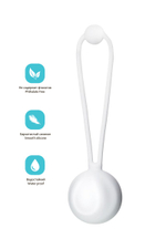 Белый вагинальный шарик LILY (Цвет: белый)