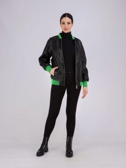 Куртка женская из натуральной кожи оверсайз Турция