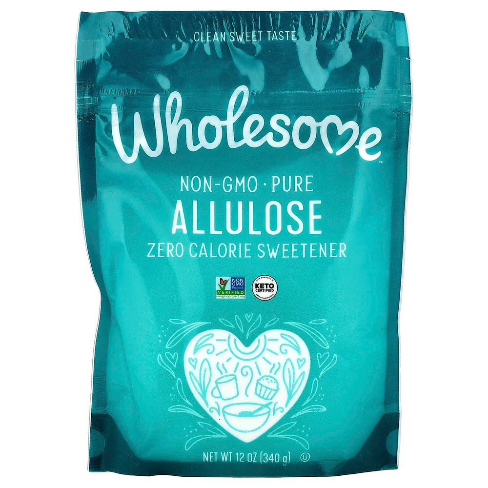 Wholesome Sweeteners, Allulose, низкокалорийный подсластитель, 340 г (12 унций)