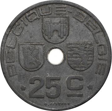 25 сантимов 1942-1946 Бельгия (BELGIQUE - BELGIE)