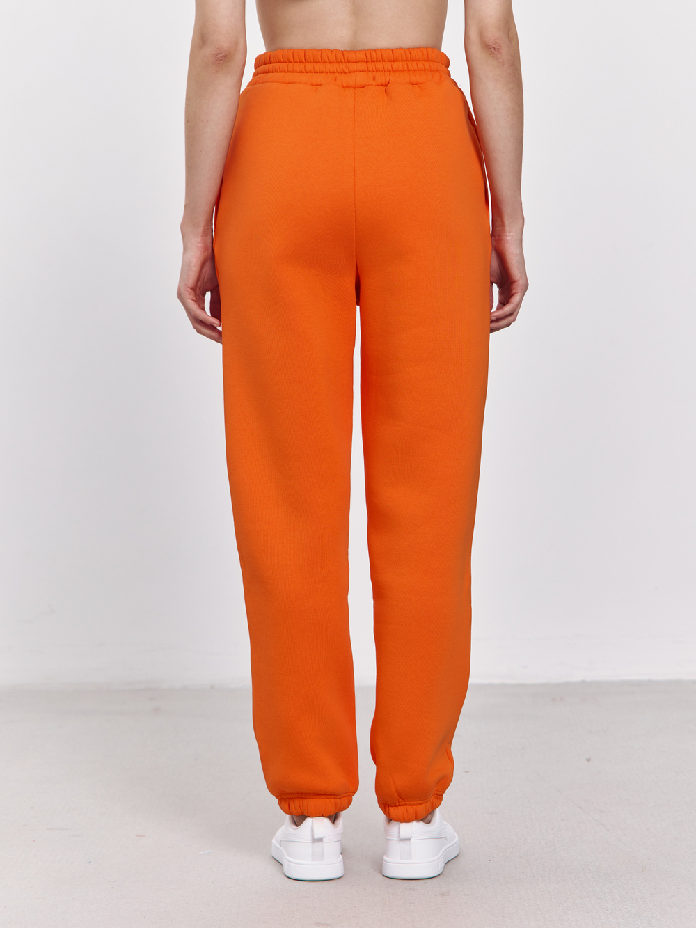 Брюки женские с начесом (оранжевый)