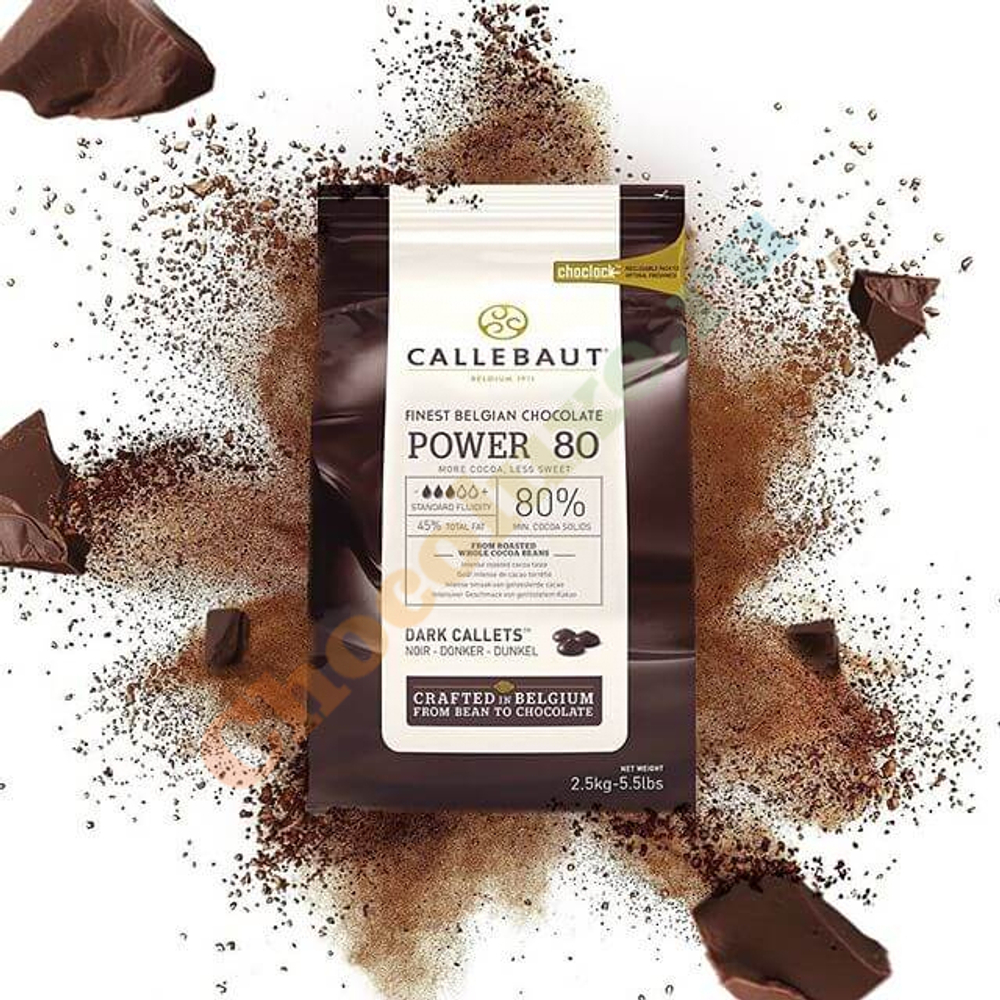 Шоколад горький Callebaut 80%, 2,5 кг