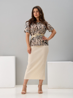 Футболка Фв-107/песочный-акварельзебра