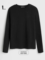 Лонгслив женский черный