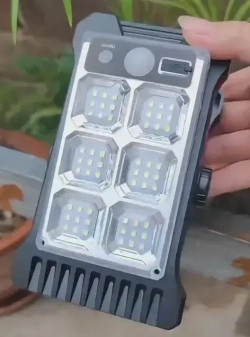 Светильник светодиодный с датчиком движения и с зажимом, YD-19B