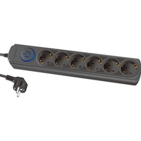 Сетевой фильтр Ippon BK-6-EU-3-10, 3 м, 6 розеток, черный (BK-6-EU-3-10-B)