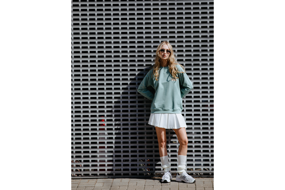 Свитшот RoadLike Mountain monster XS, мятный