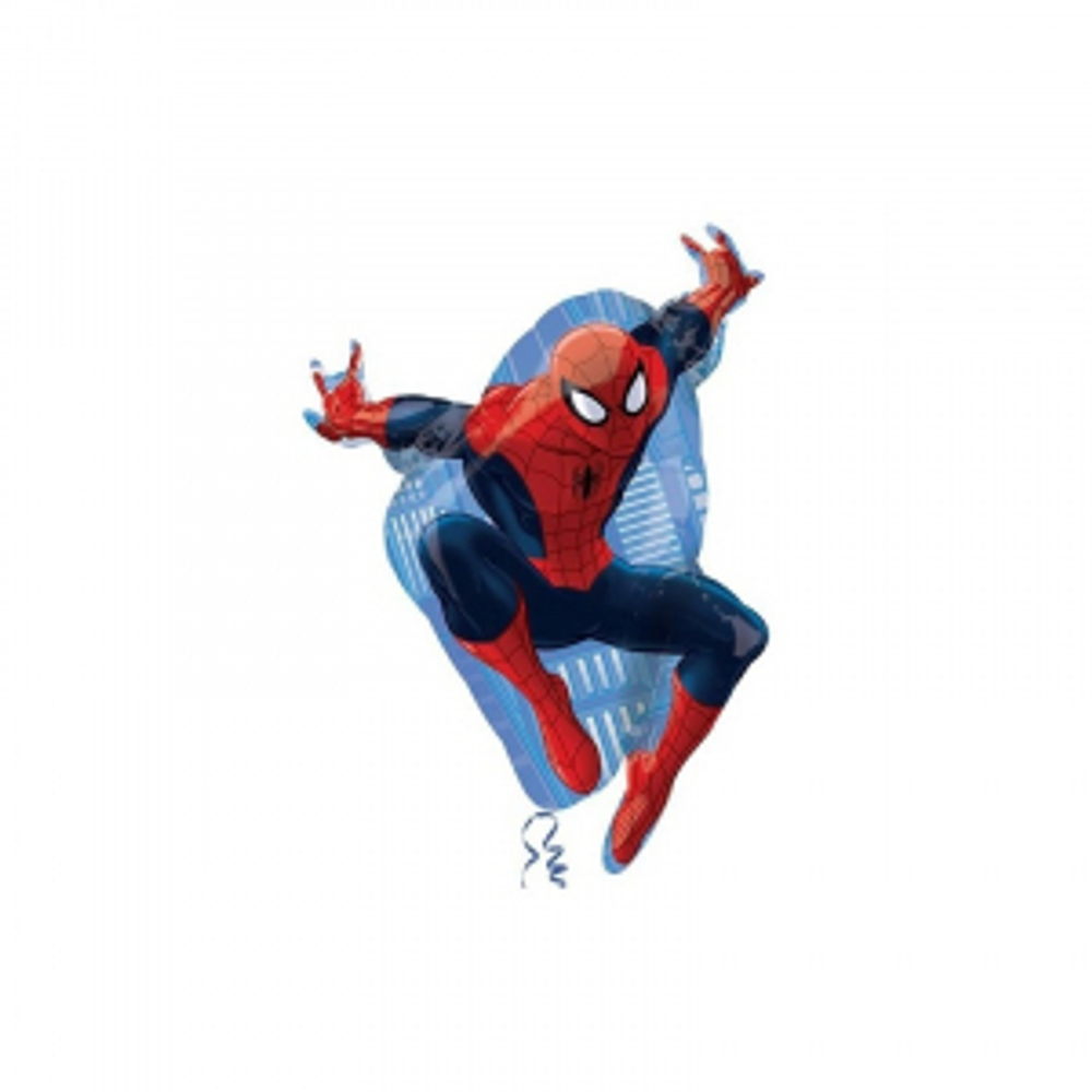 шар (29"/75 см) Фигура, Герои Марвел, Человек Паук в прыжке, 1 шт. Г159 Д178