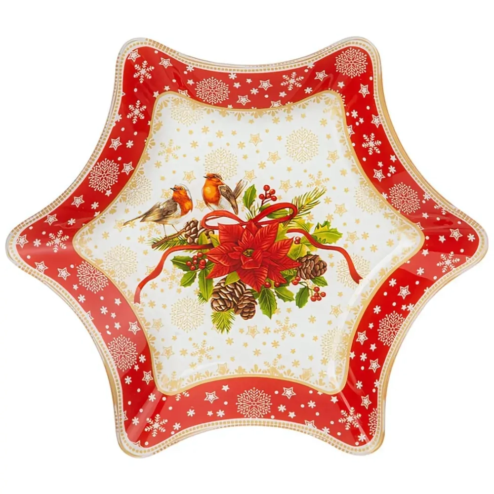 Блюдо сервировочное 25см «Рождественская сказка» 198-340