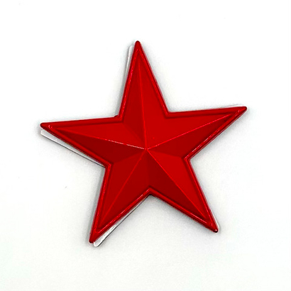 Наклейка Звезда малая Красная (размер 5,5х5,5см)