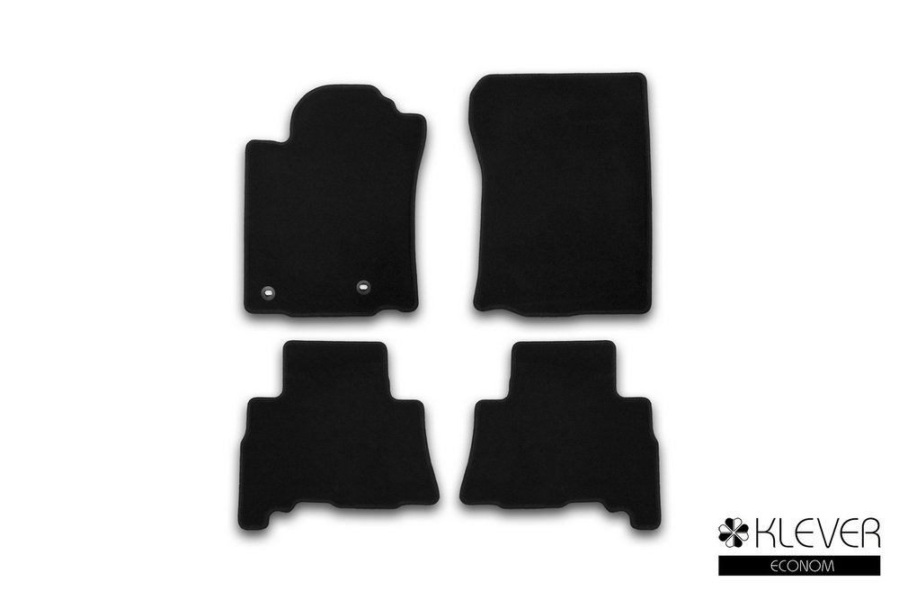 Коврики в салон Klever Econom TOYOTA Land Cruiser 150, 5 мест, 2013-2017, 2017-2020, внедорожник , 4 шт. (текстиль) Klever.KVR01482901200K