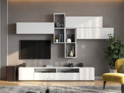 Токио Гостиная вариант 2 Белый текстурный