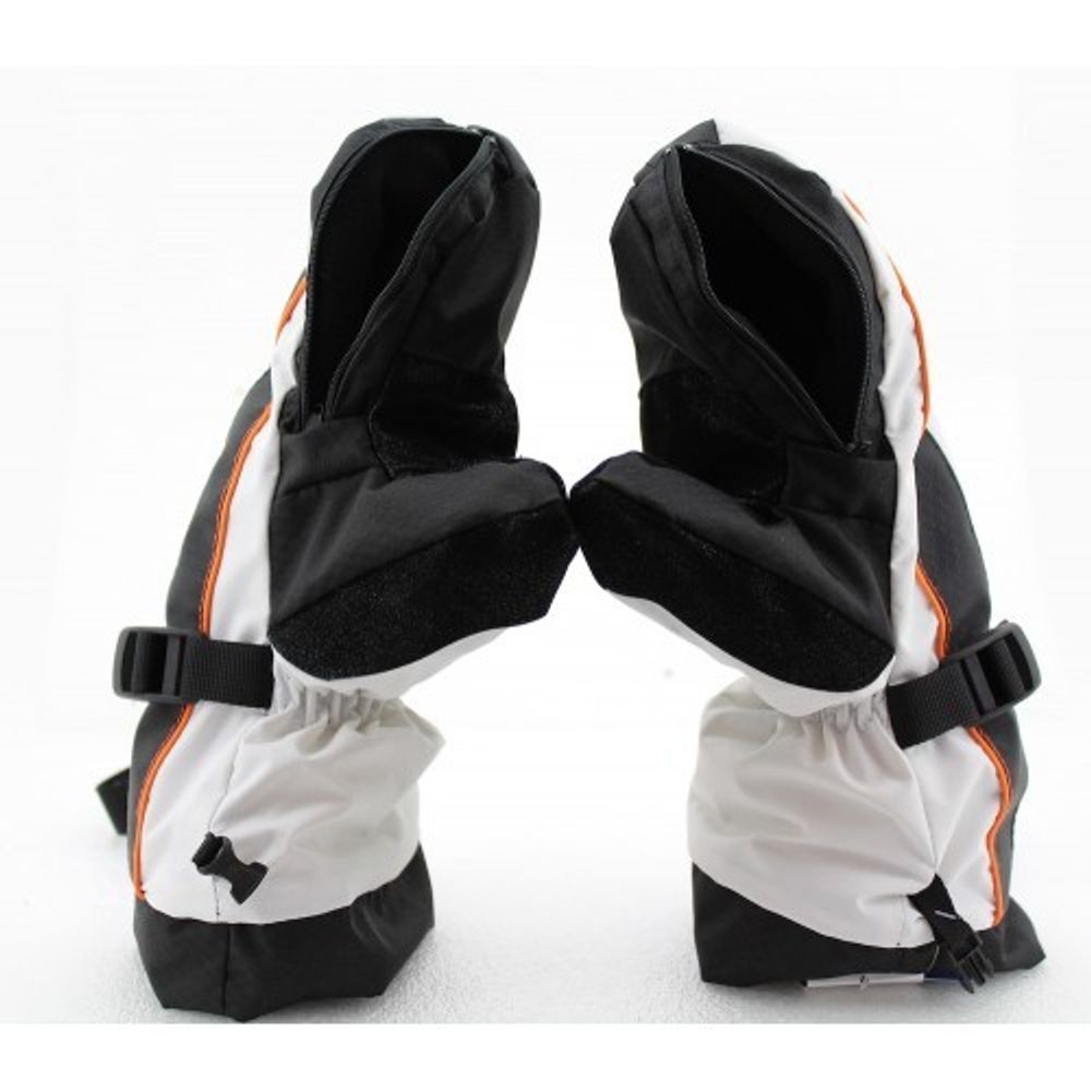 Рукавицы с молнией для пальцев "Охотник", (черный/олива/белый)