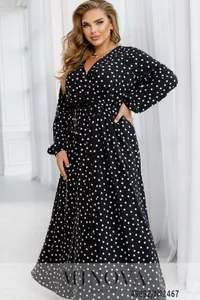 Платье 2467-черный Minova