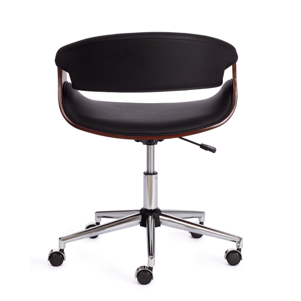 Кресло BEND  орех, кож/зам черный