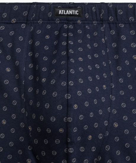 Трусы мужские боксеры (3шт), Atlantic 3MH-206, хлопок, темно-синий + голубой + темно-голубой