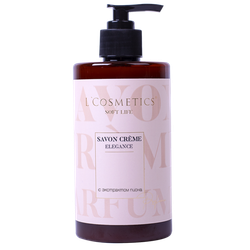 Жидкое крем-мыло Savon Crème серии Soft life ELEGANCE с экстрактом пиона, ТМ L'COSMETIC