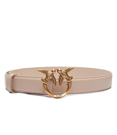 Кожаный ремень Pinko - бежевый(100125 A0F1)
