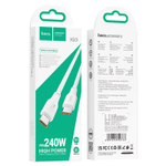 Кабель HOCO X93 Type-C-Type-C 60W 3A 1м TPE White