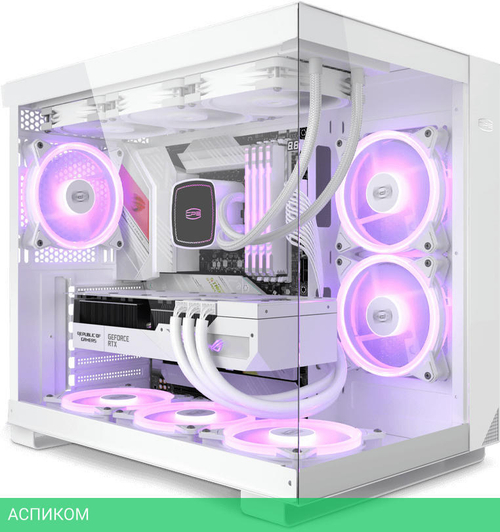 Корпус PCCooler C3 T500 ARGB WH белый без БП (C3-T500WHD6-GL)