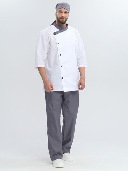 Костюм мужской "Канди" (серый/белый)