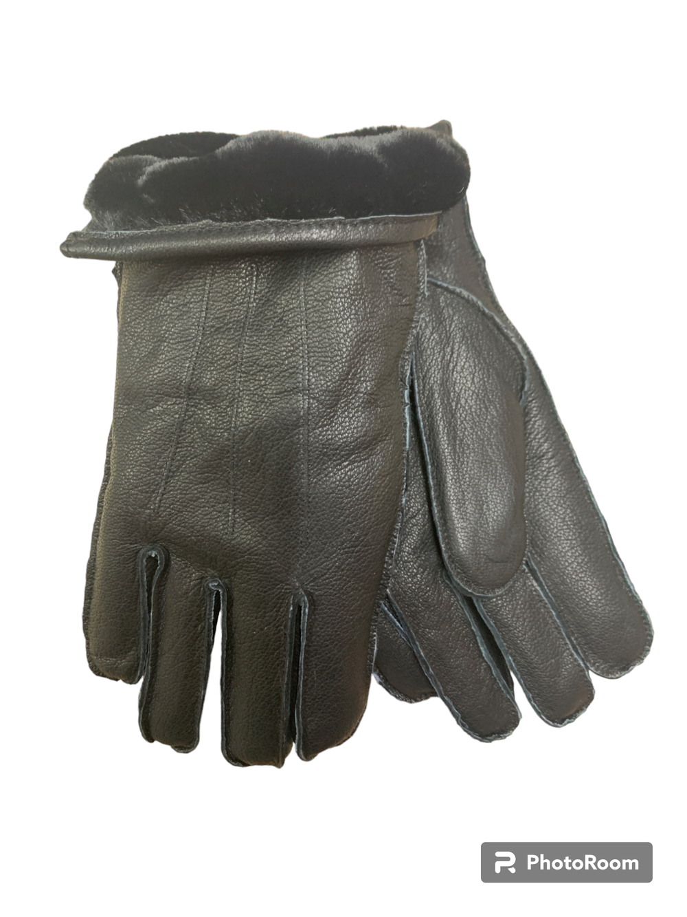 Кожа оленя. Наружний шов.На меху.Перчатки.Мужские. 5 шт в упаковке.