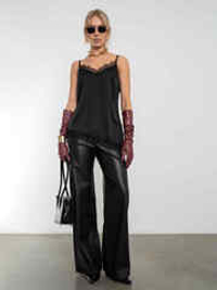 Брюки из экокожи на замше Mirage